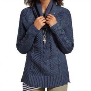 Cabi Cable Knit Cowl Sweater